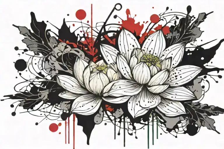 Lotus Flower And War In Full