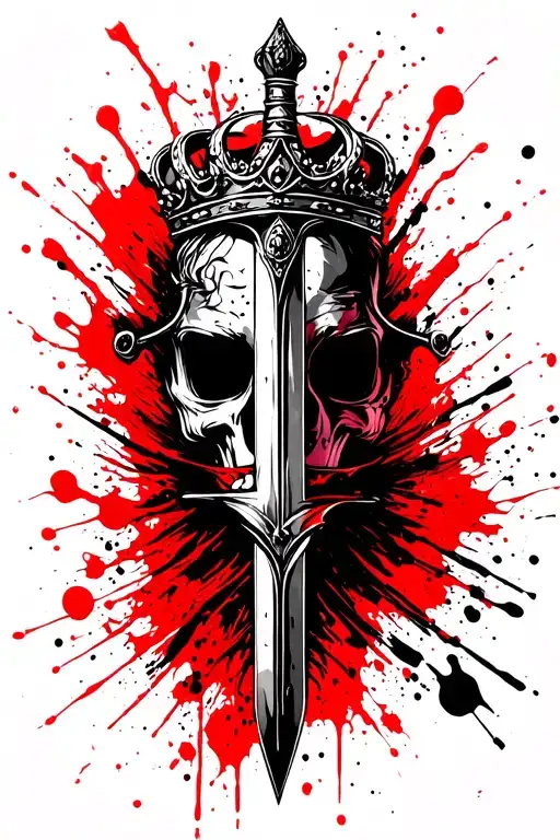 Sword And Crown Neck