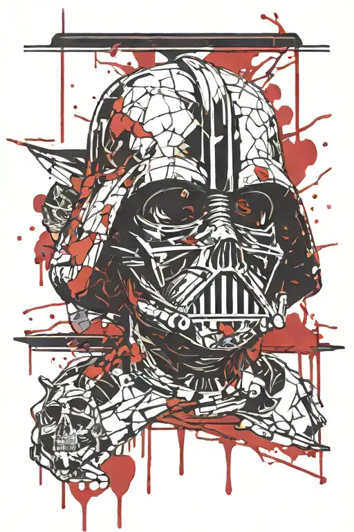 Skull And Darth Vader