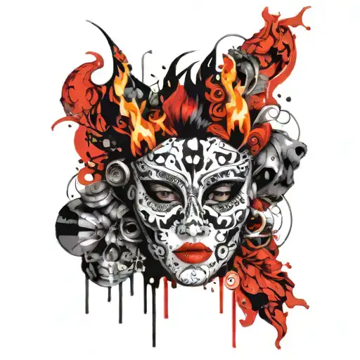 Mask They Are With Fire