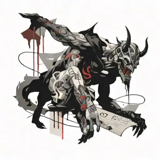 Demon Reading Scroll