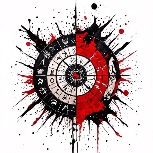 Pieces Zodiac Symbols Combined