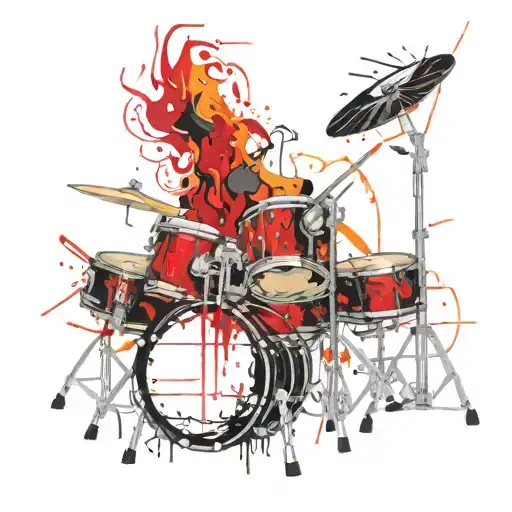 Drum Set Yourself On Fire