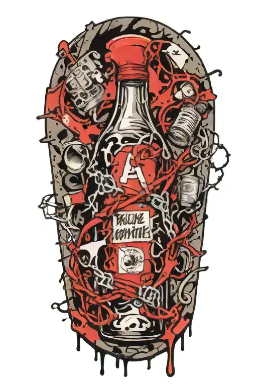 Baby Bottle With Barbed Wire