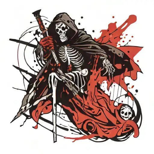 Number 1 With A Grim Reaper Inside