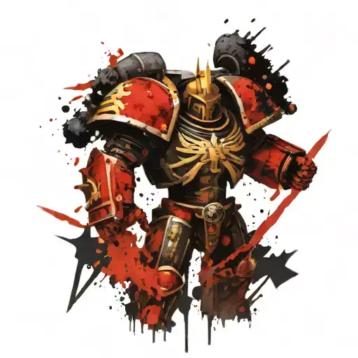 Chaos Space Marine Fighting Adeptus Custode Champion