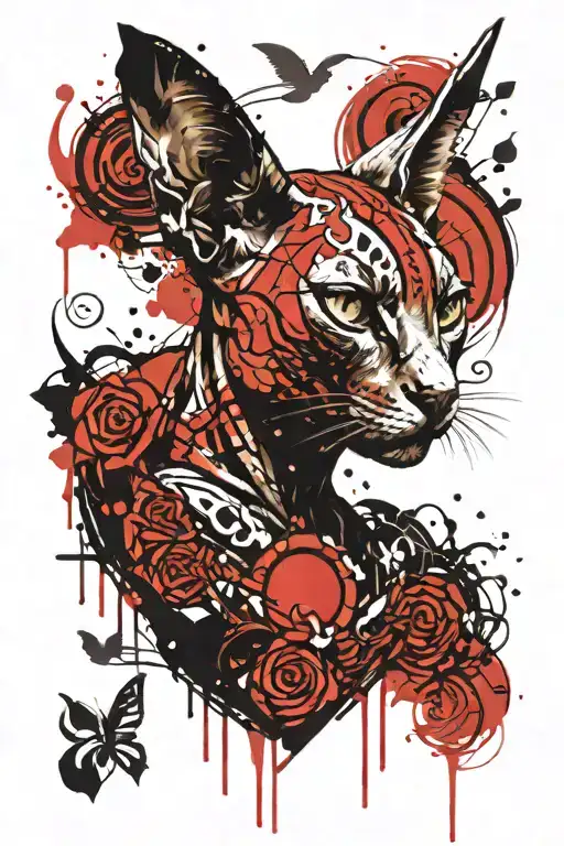 Angry Sphinx Cat Killing Demons