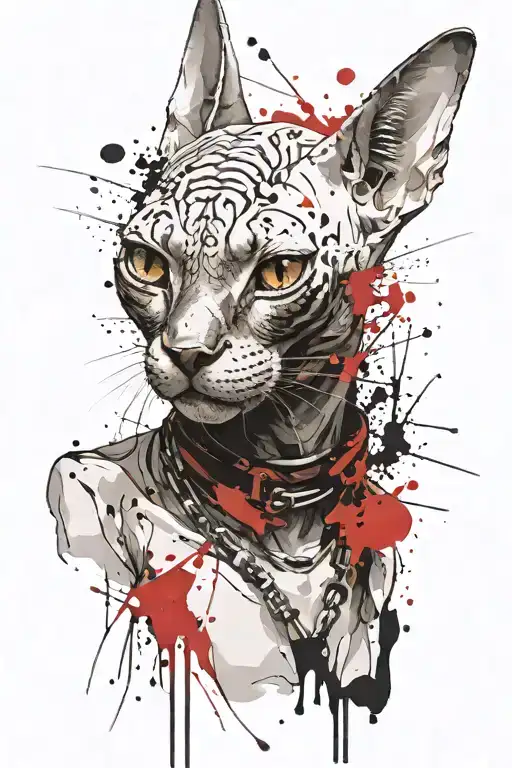 Sphinx Cat Got It's Teeth