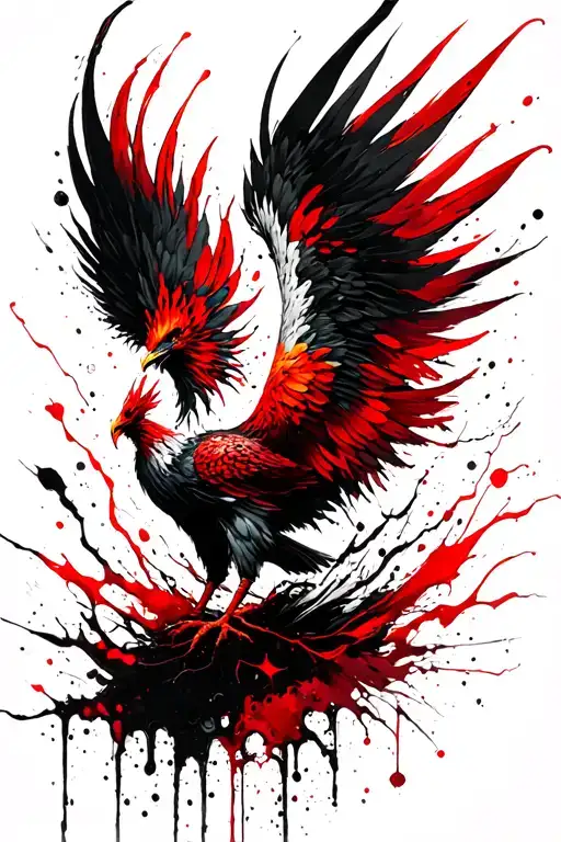 A Phoenix Being Reborn