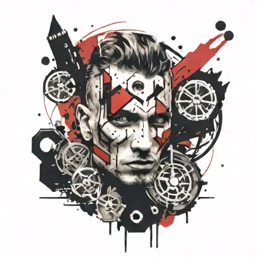 Healthy Male Tattoo On The Wrist Evil Up To Three Centimeters