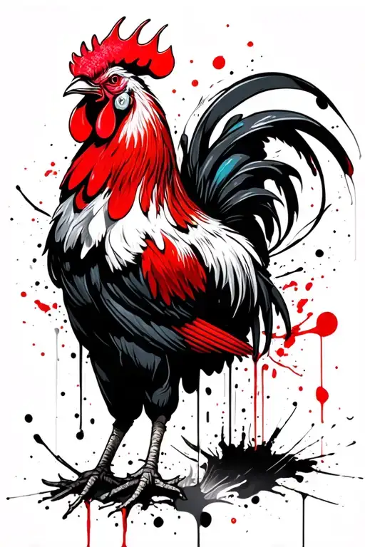 Japan Fighting Rooster