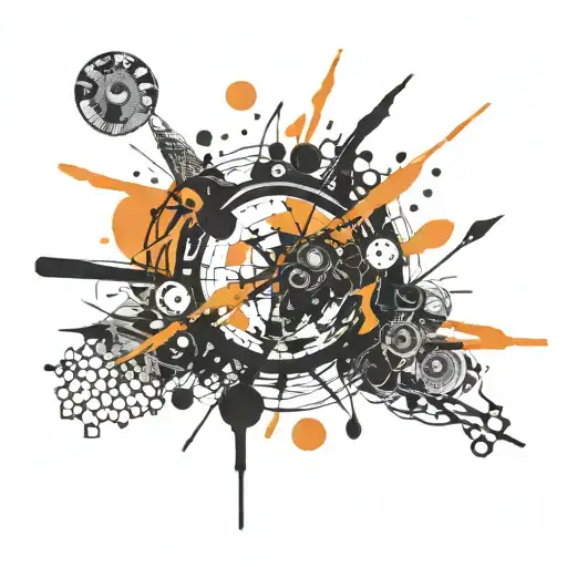 Orange Red Sun Shining