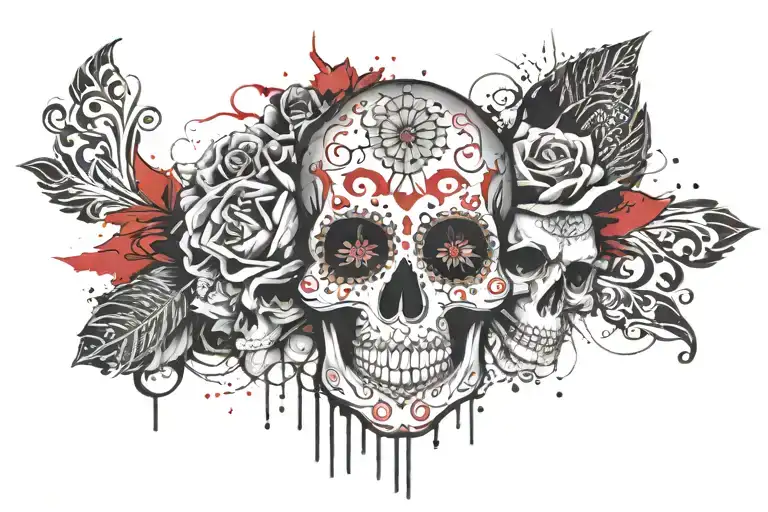 Sugar Skull And Bite Mark