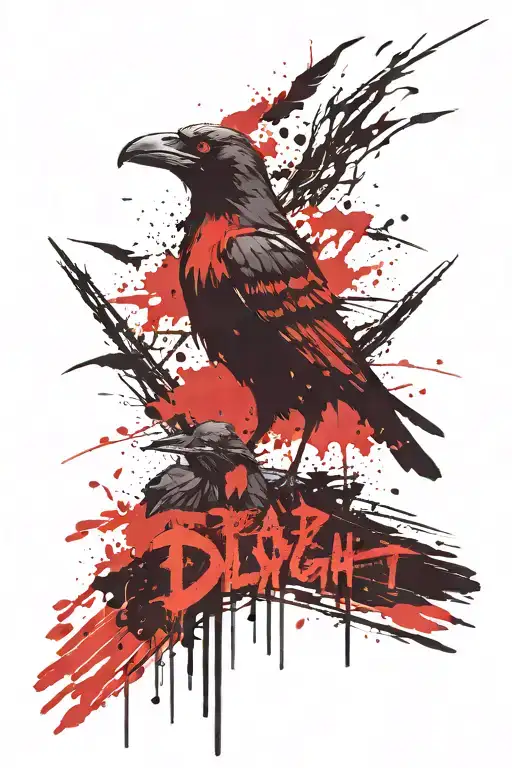 Dead By Daylight Totem With Crow Flying