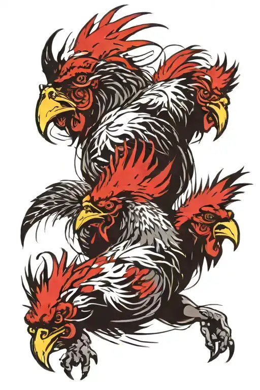 Ox Rooster And Monkey