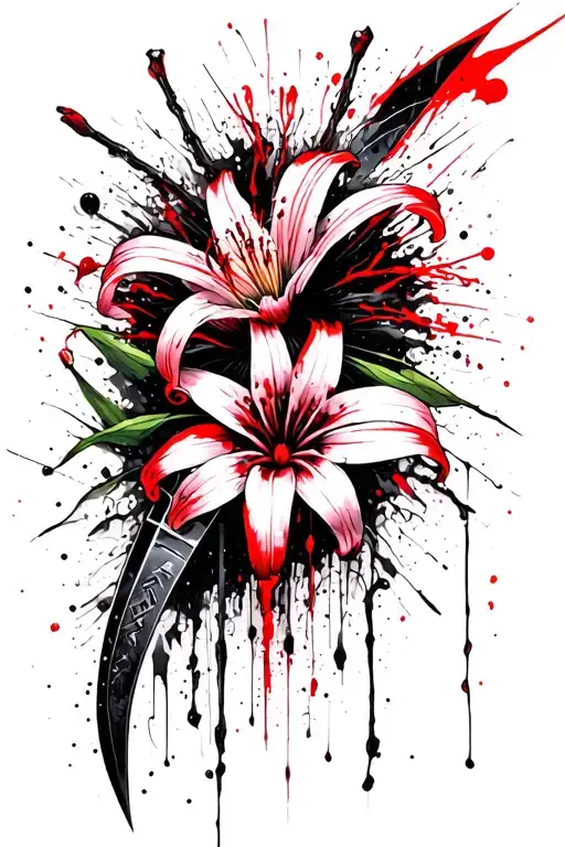 Spider Lily With Dagger Piercing