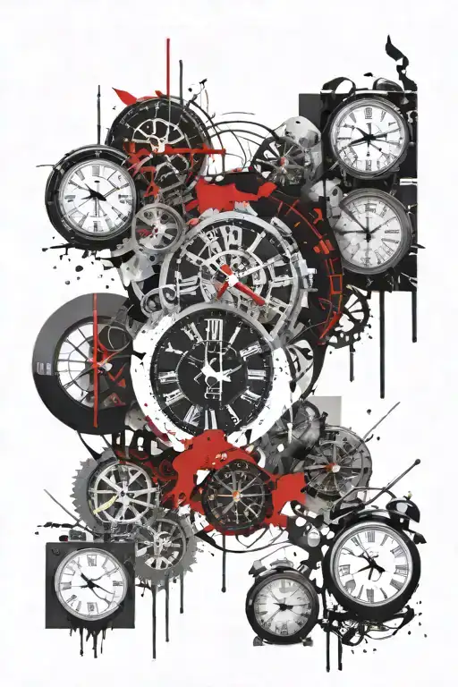 All Clocks In The World With Abstract Design Featuring