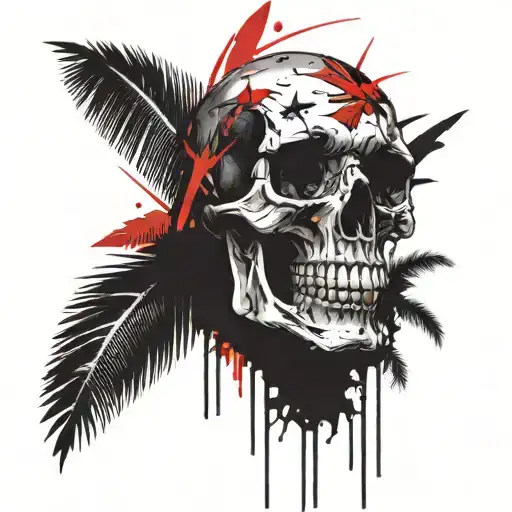 Skull Palm Tree