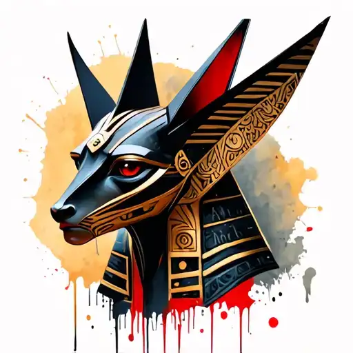 Realism With The Image Of Anubis