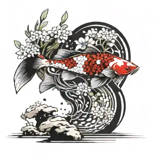 Koi Fish Bonsai Tree