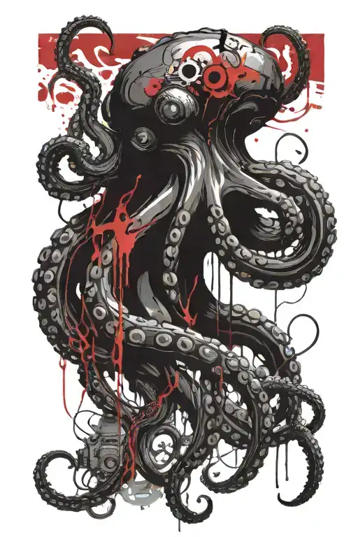 Octopus Playing Computer