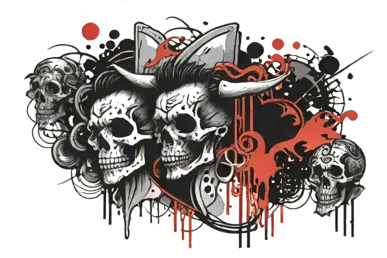 Calf Band Tattoo Design Representing Dead Love One