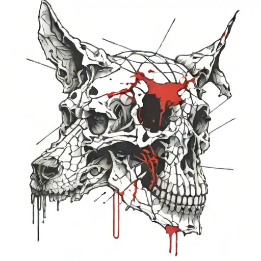 Dog Skull With
