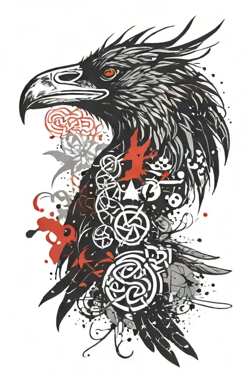 Celtic Raven Over Time