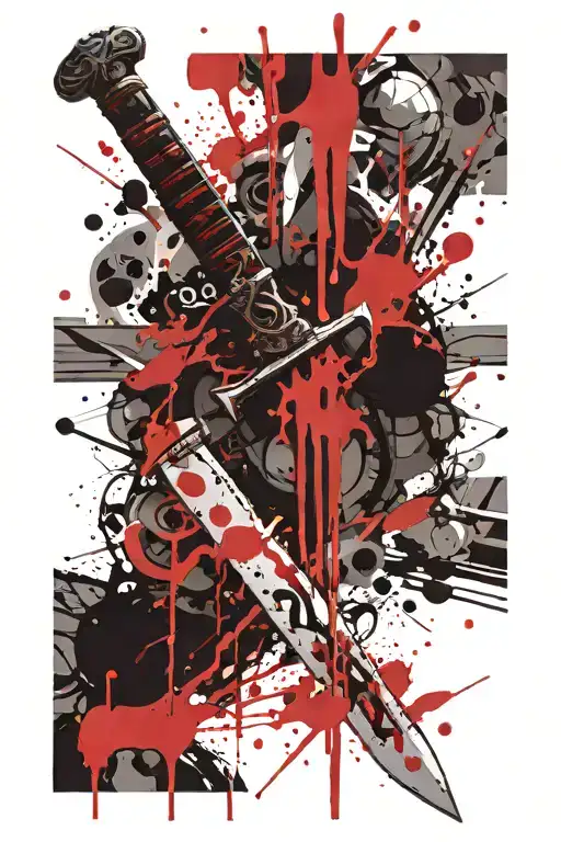 Blood Covered Sword