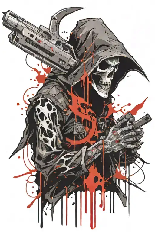 Reaper With Hooligan Tool And Bomb