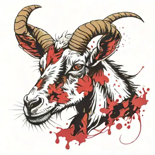 A Goat Whom Is A Chef Cooking