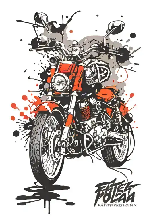 Motorcycle On Fire Half A Month