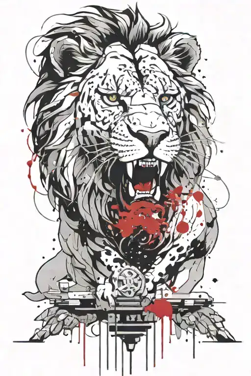 Dutch Lion Roaring In A Scifi Scene