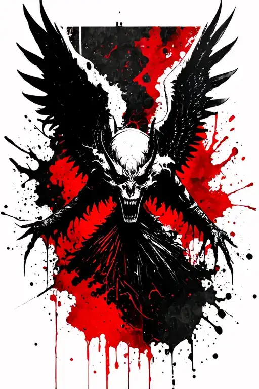 Shadow Demon Wings Spread