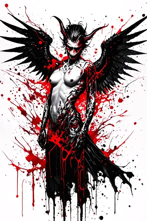 Shadow Demon Wings Spread