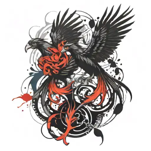 Phoenix And Gemini Zodiac Symbol