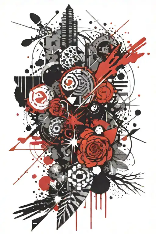 Nordic Red Black Grey