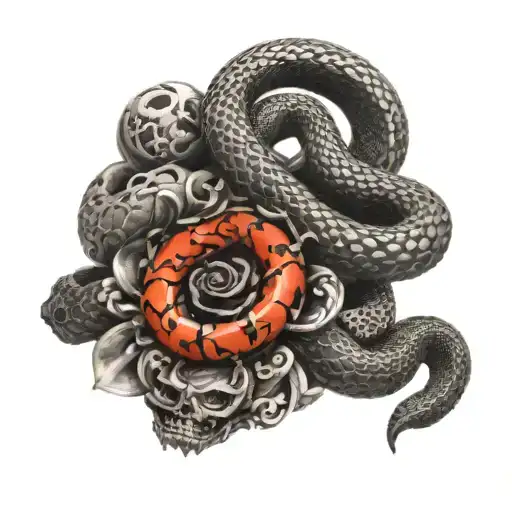 The Snake Bracelet Is All Around The Hand