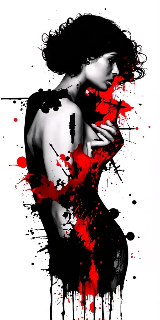 Silhoettes And Brush Strokes Crosses