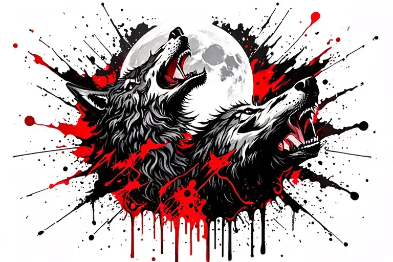 Death Wolf Howling At The Moon