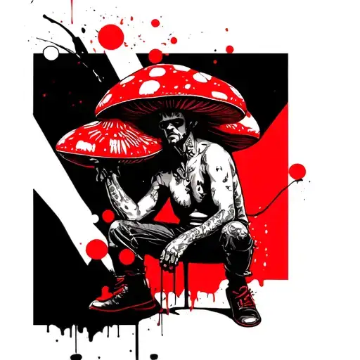 Mushroom Hat Guy Sitting