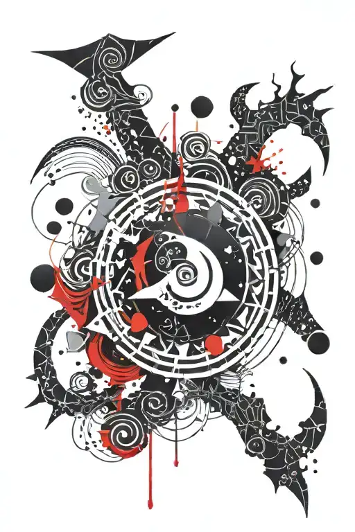 Aquarius Sign With A Hint Of Geometry Patterns