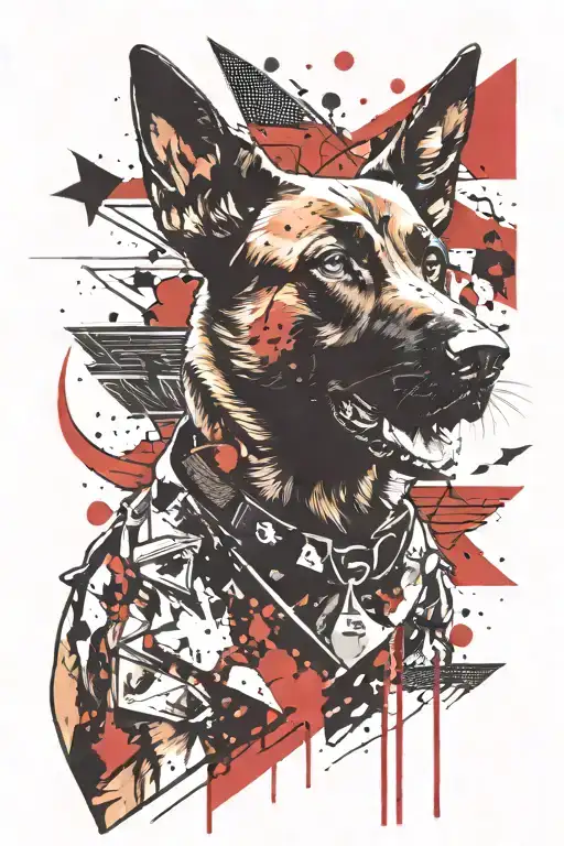 Belgium Malinois Police Dog Biting