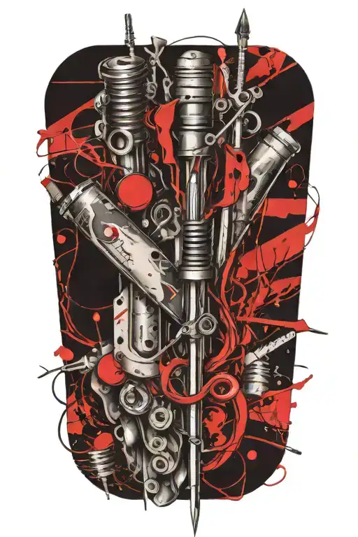 Sewing Needle Hand Half Sleeve