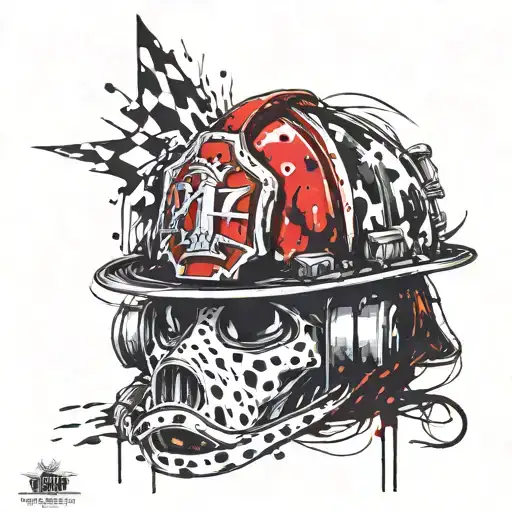 Dalmatian Firefighter Helmet