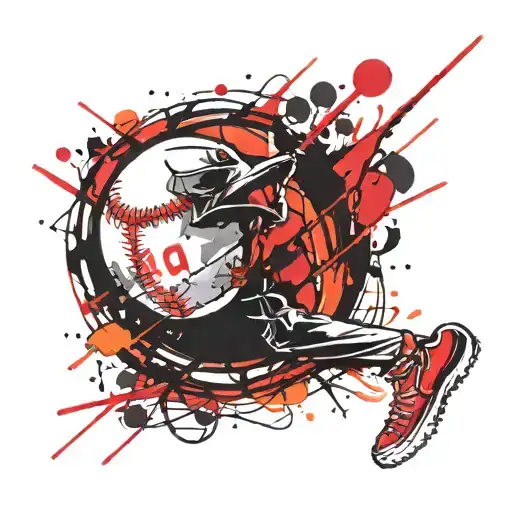 Baseball Diamond Outline