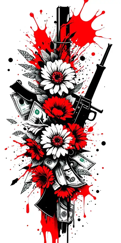 Black Cadres Flowers And Money And Weapons