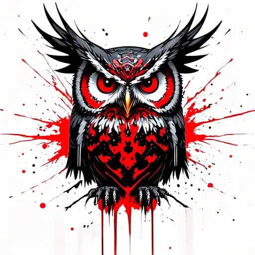 Zombie Owl Flying