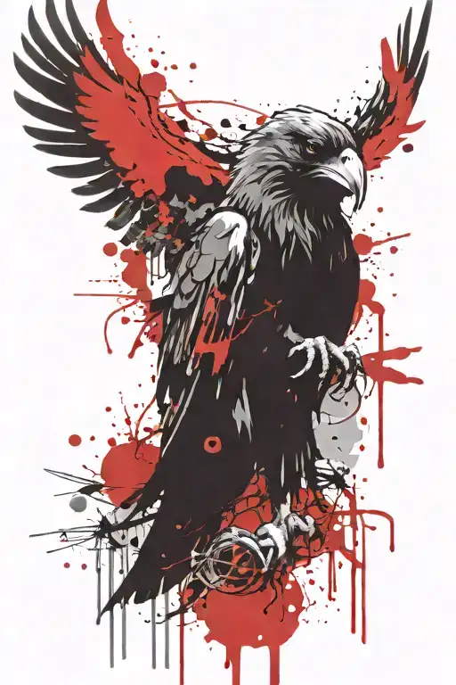 Odin's Raven Half Skull