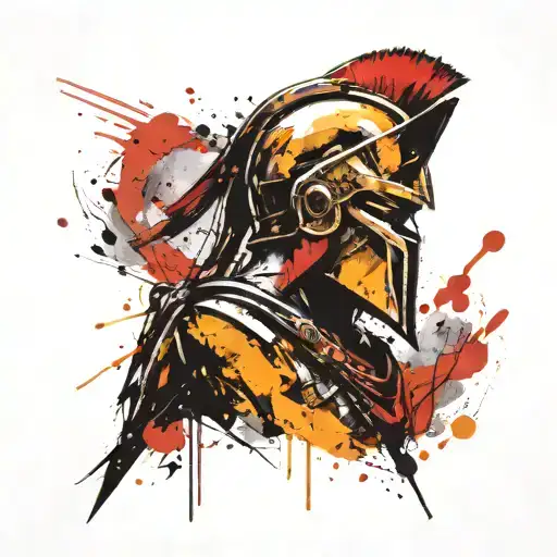 Spartan Staring Into The Distance